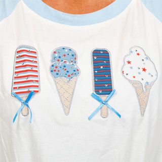 Thumbnail 3: Truself Women's Americana Ice Cream Top  