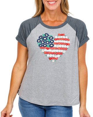 Thumbnail 1: Truself Women's Americana Graphic Top  