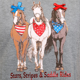 Thumbnail 3: Truself Women's Western Americana Graphic Top  