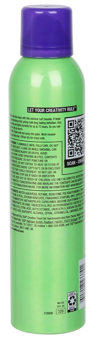 Thumbnail 2: TIGI 8.4 oz Foxy Extreme Curls Mouse  