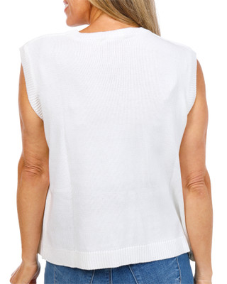 Thumbnail 2: Gilli Women's Americana USA Cable Knit Top 