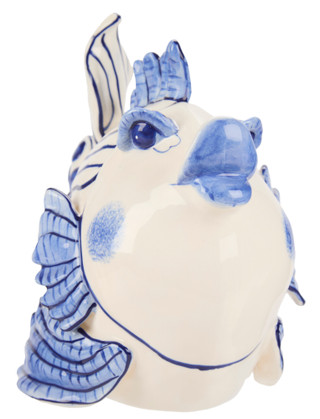 Thumbnail 3: BLUE SKY 10 In Coastal Fish Figurine 