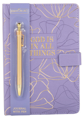 Thumbnail 1: Paper Lux 6 in God Is In All Things Journal with Pen 