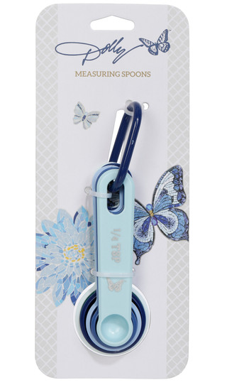 Thumbnail 1: DOLLY PARTON 5 Pc Butterfly Measuring Spoon Set 