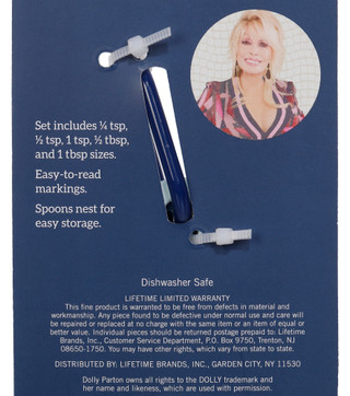 Thumbnail 2: DOLLY PARTON 5 Pc Butterfly Measuring Spoon Set 