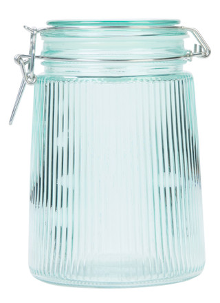Thumbnail 1: 10 Strawberry Street 7 In Ribbed Glass Storage Canister 