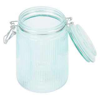 Thumbnail 2: 10 Strawberry Street 7 In Ribbed Glass Storage Canister 