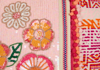 Thumbnail 3: Americana & Beyond Summer Garden Embellished Tote 