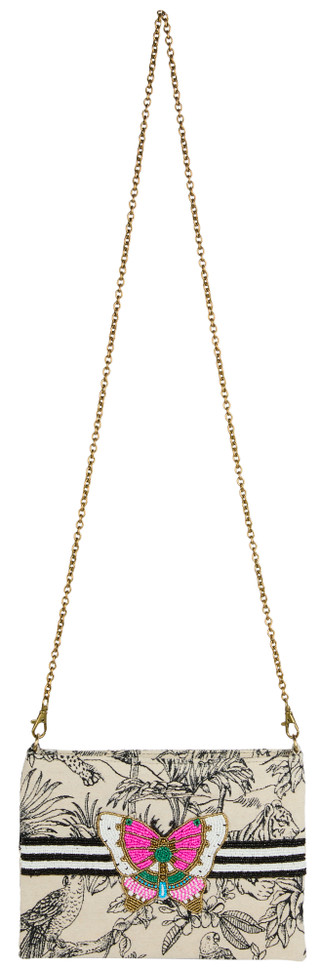 Thumbnail 1: America & Beyond Embellished Butterfly Crossbody Bag 