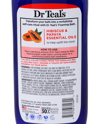 Thumbnail 3: Dr Teals 34 oz Hawaiian Bliss Foaming Bath with Pure Epsom Salt 