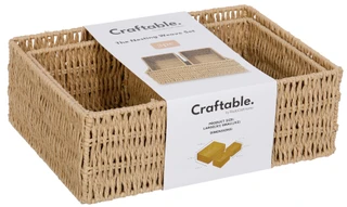 Thumbnail 3: StudioCraft 3 Pc Nesting Weave Storage Baskets 