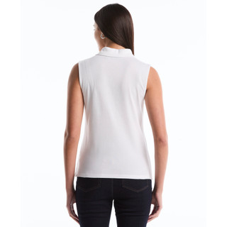 Thumbnail 3: Rafaella Womens Sleeveless Zipper Polo Top 