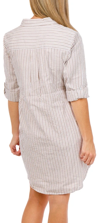 Thumbnail 3: Dash Women's 3/4 Sleeve Popover Shirt Dress 