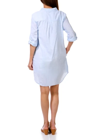 Thumbnail 2: Dash Women's 3/4 Sleeve Popover Shirt Dress 