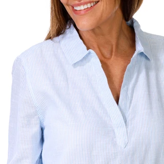 Thumbnail 3: Dash Women's 3/4 Sleeve Popover Shirt Dress 