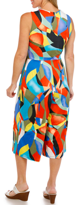 Thumbnail 2: Nina Leonard Women's Sleeveless Culotte Jumpsuit 