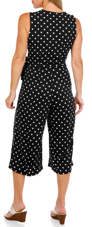 Thumbnail 2: Nina Leonard Women's Sleeveless Culotte Jumpsuit 