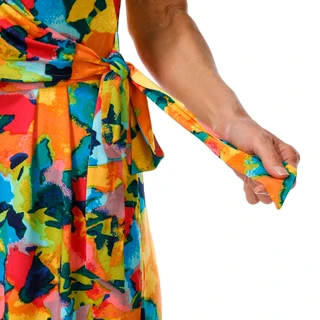 Thumbnail 4: Nina Leonard Women's Sleeveless Print Culotte Jumpsuit 