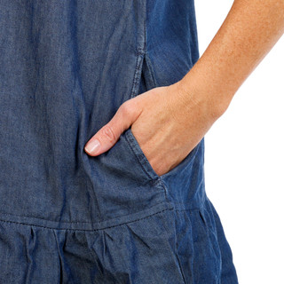 Thumbnail 2: Dash Women's Sleeveless Chambray Dress 