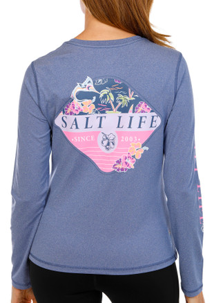 Thumbnail 1: Salt Life Women's Outdoor Long Sleeve Marlin Top 