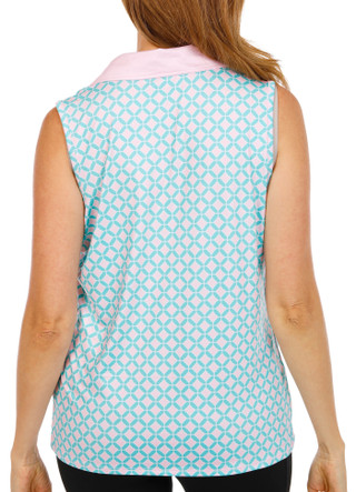 Thumbnail 2: Caribbean Joe Women's Active Sleeveless UPF Polo Top 