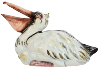 Thumbnail 3: BLUE SKY 11 In Ceramic Pelican Figurine 