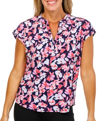 Thumbnail 1: Vince Camuto Women's Flutter Sleeve V-Neck Top  