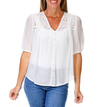 Thumbnail 1: Hope & Harlow Women's Solid Blouse  