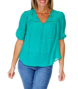 Thumbnail 1: Hope & Harlow Women's Solid Blouse  