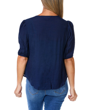 Thumbnail 2: Hope & Harlow Women's Solid Blouse  