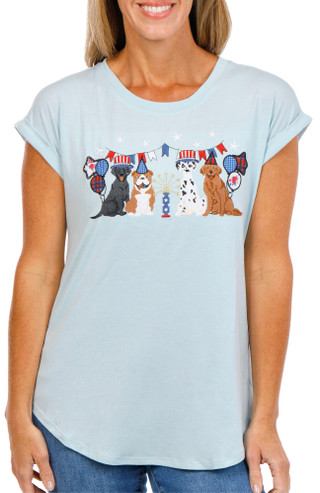 Thumbnail 1: Tru Self Women's Americana Party Animal Top  