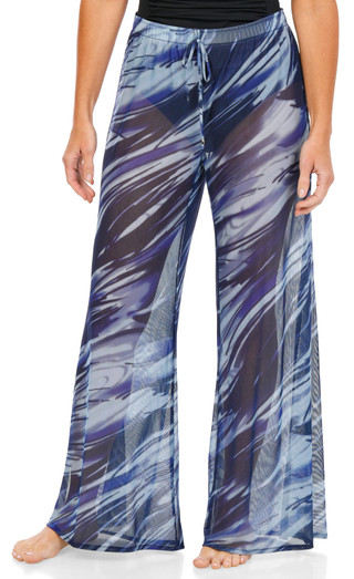 Thumbnail 1: J VALDI Women's Sheer Swim Coverup Pants  