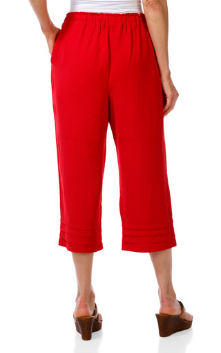 Thumbnail 2: Soho Apparel Women's Petite Pleated Hem Pants 