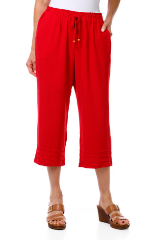 Thumbnail 1: Soho Apparel Women's Petite Pleated Hem Pants 