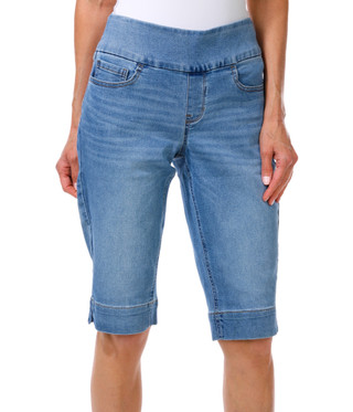 Thumbnail 1: Sound Style Women's Petite Denim Pixie Shorts 
