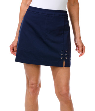 Thumbnail 1: Zac & Rachel Women's Petite Side Lace Skort 