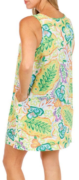 Thumbnail 2: J VALDI Women's Sleeveless Swim Cover-Up Dress  