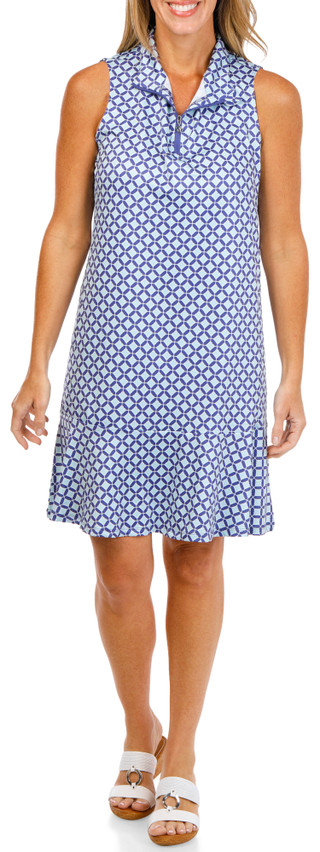 Thumbnail 3: Caribbean Joe Women's Active Tile Print Dress  