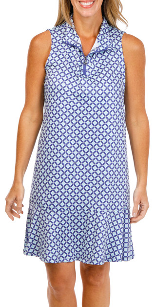 Thumbnail 1: Caribbean Joe Women's Active Tile Print Dress  