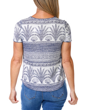 Thumbnail 5: BOBEAU Women's Knit Print Top 
