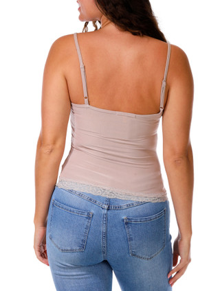 Thumbnail 2: Derek Heart Juniors Lace Hem Cami 
