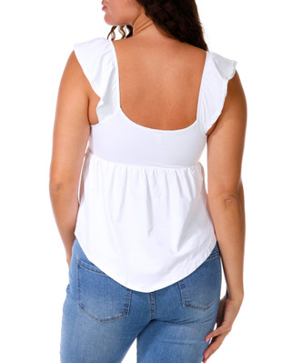 Thumbnail 2: Derek Heart Juniors Seashell Hardware Babydoll Top 