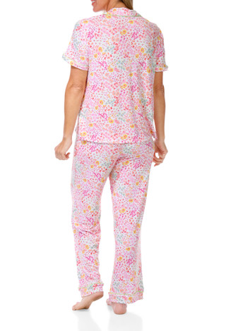 Thumbnail 2: JACLYN Women's 2 Pc Pajama Pants Set 