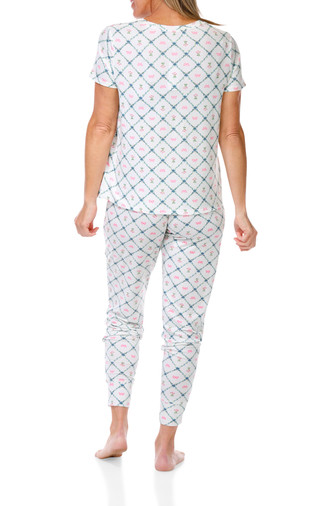 Thumbnail 4: JACLYN Women's 2 Pc Pajama Pants Set 