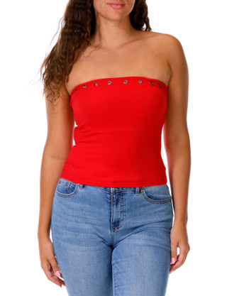 Thumbnail 1: Derek Heart Juniors Grommet Tube Top 