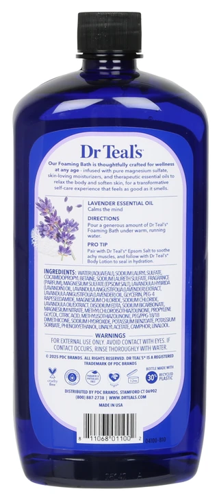Thumbnail 2: Dr. Teals 34 oz Soothe Sleep Lavender Foaming Bath 