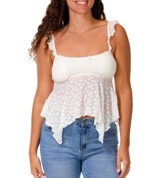 Thumbnail 1: Heart & Hips Juniors Lace Tank Top 