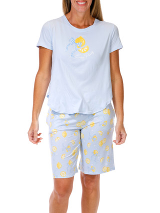 Thumbnail 6: JACLYN Women's 3 Pc Pajama Shorts Set 