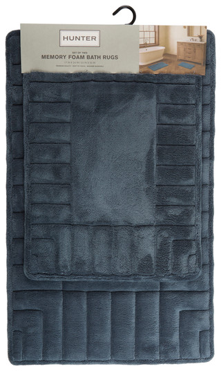 Thumbnail 1: Hunter 2 Pc Memory Foam Bath Rugs 