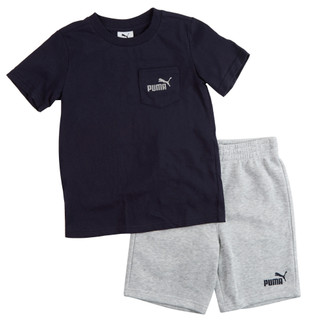 Thumbnail 1: Puma Little Boys 2 Pc Short Sleeve Tee and Shorts Set 